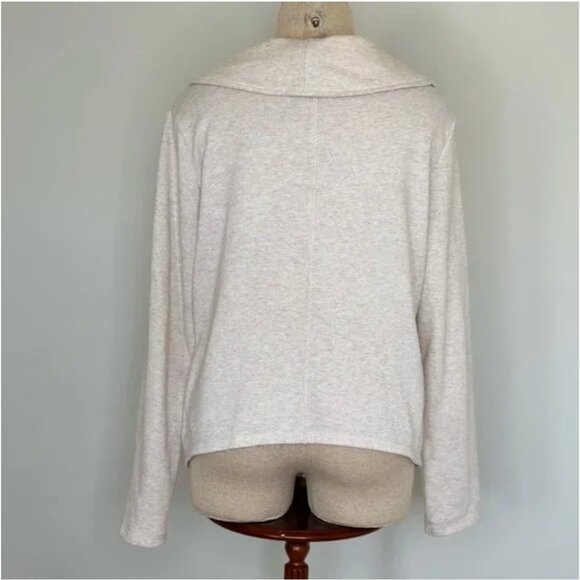 Champion Fly Away Shawl Collar Open Front Workout Tan Cardigan Size Large - Picture 2 of 6